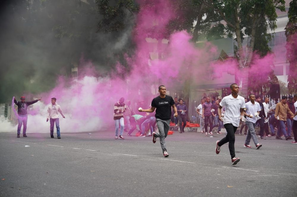 Simulasi Sispamkot, Polda Riau Siap Amankan Pemilu 2024