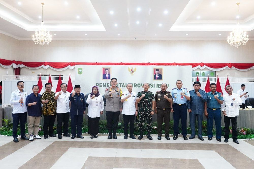 Masa Tugas Segera Berakhir, Gubri Syamsuar Berpamitan dengan Forkopimda Riau