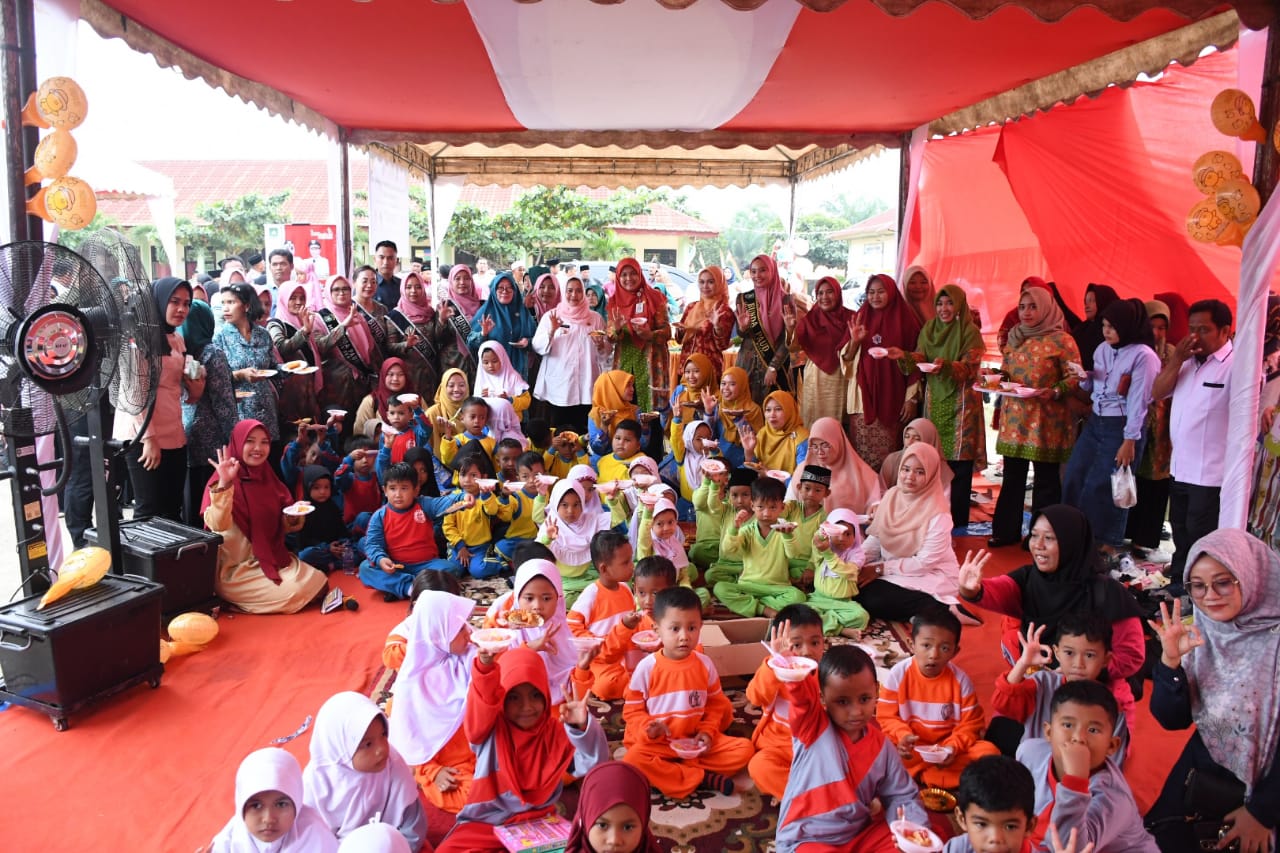 Bupati Kasmarni Kenalkan Pangan Lokal pada Anak Sekolah dan Anak Usia Dini di Bengkalis