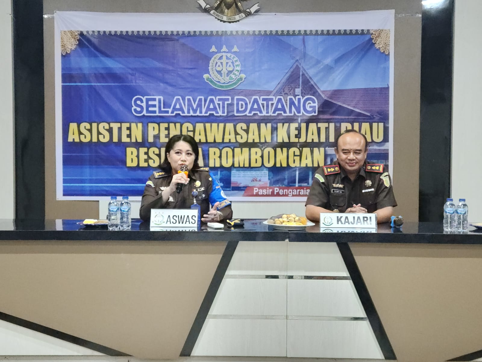 Asisten Pengawasan Kejati Riau Inspeksi Pemantauan di Kejaksaan Negeri Rokan HuluÂ