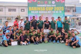 Turnamen Voli Babinsa Cup Ditutup, Klub 4G dan Bufet Sahabat JuaranyaÂ 