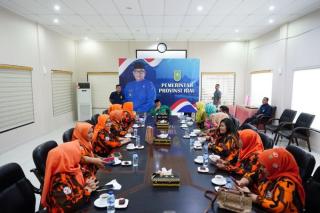 Wagubri Edy Natar Terima Audiensi Srikandi Pemuda Pancasila Provinsi Riau