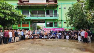 Sempena Hari Santri, KPU Kampar Gelar Sosialisasi Pemilu di Pondok Pesantren Mualimin