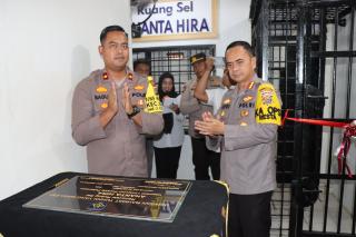 Kapolresta Pekanbaru Jefri Siagian Resmikan Rumah Tahanan Polsek Lima Puluh