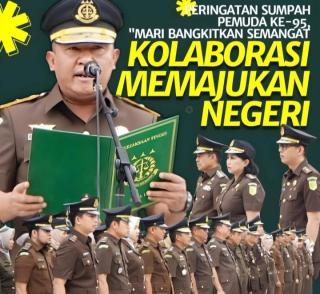Wakil Kepala Kejaksaan Tinggi Riau Pimpin Upacara Peringatan Hari Sumpah Pemuda 