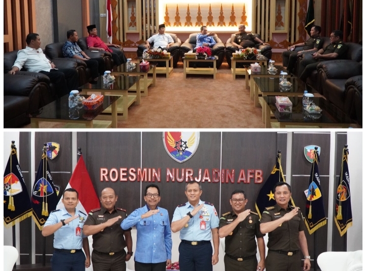 Kajati Akmal Abbas Kunjungan Kerja ke Ketua DPRD Provinsi Riau dan Komandan Lanud RSN