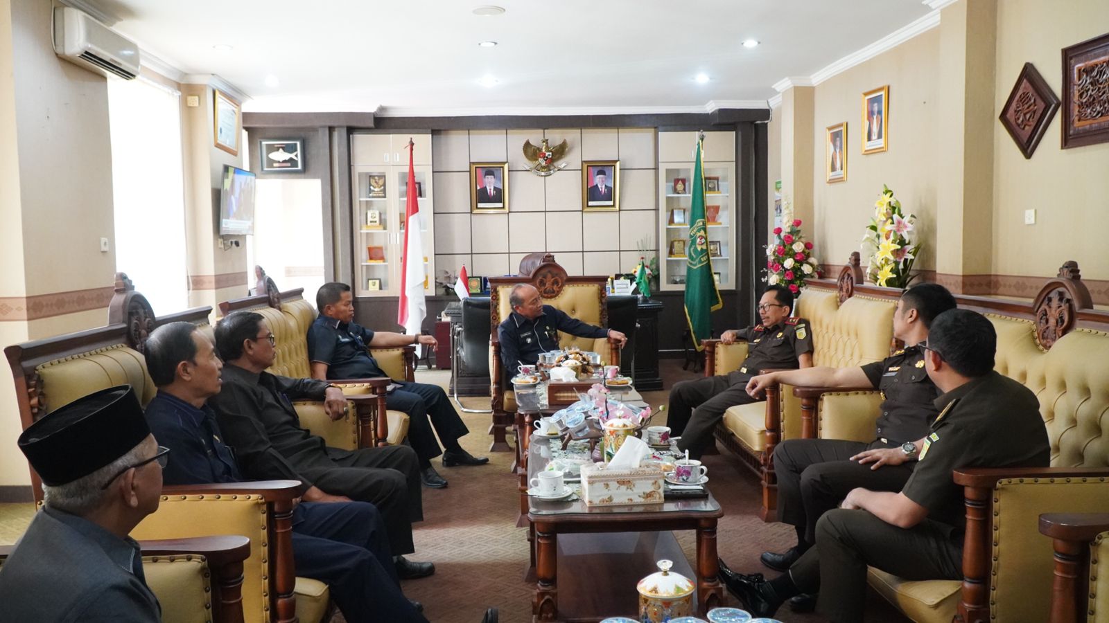 Kajati Riau Lakukan Kunker ke Ketua Pengadilan Tinggi Agama & Kepala Perwakilan BPKP ProvinsiÂ