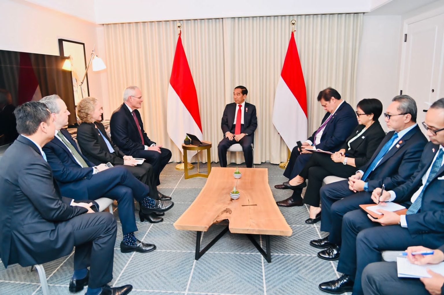 Terima Chairman Exxon Woods, Presiden Jokowi Apresiasi Kerja Sama Pembangunan Kilang Petrokimia Hija