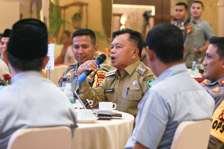 Plt Bupati Asmar Ikuti Rakor Pengamanan Pemilu 2024