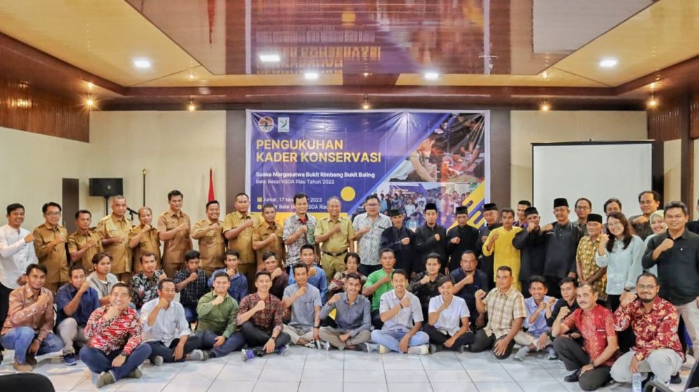 BKSDA Riau Kukuhkan 27 Kader Konservasi untuk Suaka Margasatwa Bukit Rimbang Bukit Baling