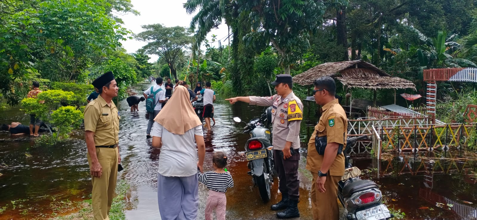Ratusan Rumah di Kecamatan Bantan Bengkalis Tergenang Banjir