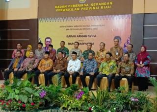 Acara Serah Terima Jabatan Kepala BPK Perwakilan Provinsi Dihadiri oleh Kajati Riau Akmal Abbas 