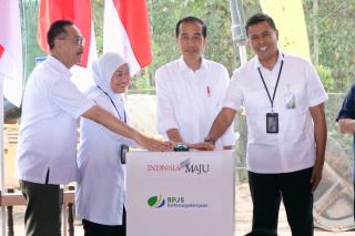 Padukan Konsep Alam, Budaya dan Manusia, Presiden Jokowi Groundbreaking Kantor BPJS Ketenagakerjaan 