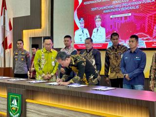 BPJS Ketenagakerjaan Cabang Duri Ikut Hadiri Soft Launching MPP Kabupaten Bengkalis