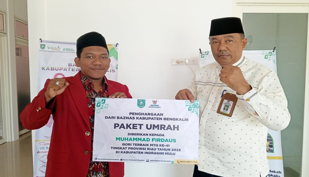 Qori Terbaik MTQ Riau Dapat Bonus Umroh dari Bupati Bengkalis