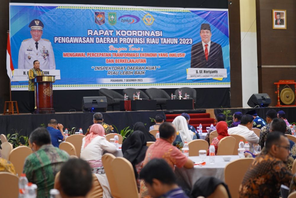 Tingkatkan Peran Pengawasan, Inspektorat Riau Gelar Rakorwasda 2023
