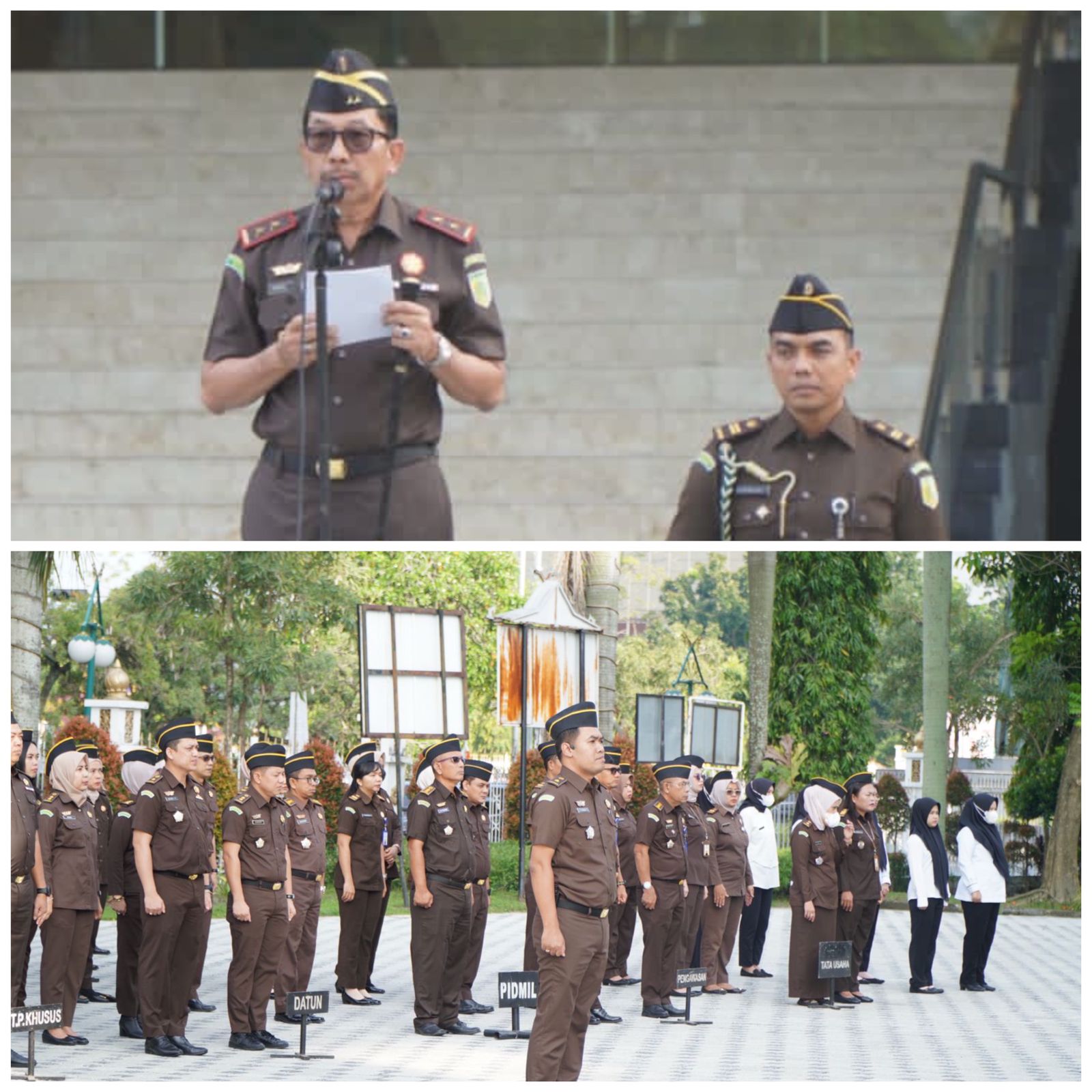Kajati Riau Akmal Abbas SH.,MH., Pimpin Upacara Peringatan Harkordia Tahun 2023