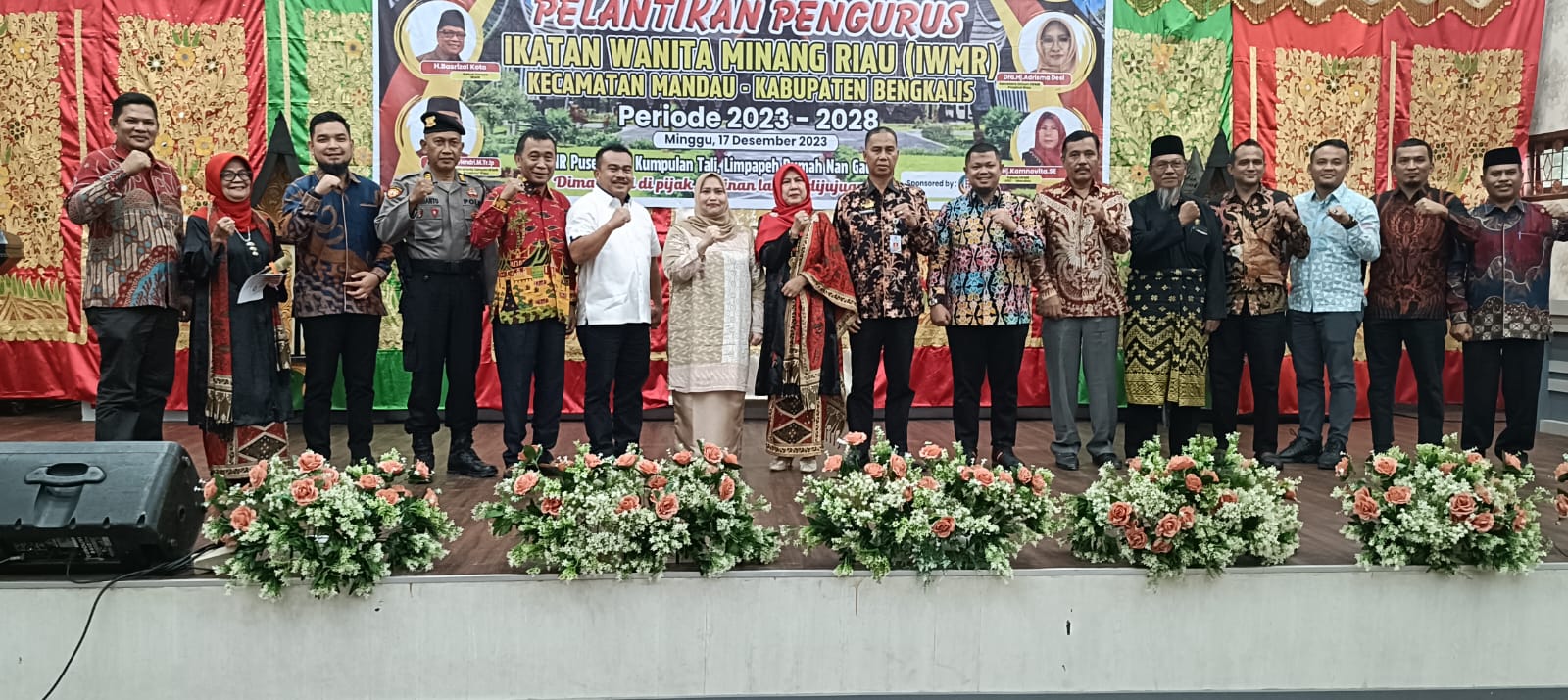 Pelantikan IWMR Mandau, Bupati Ajak Berkontribusi Bangun Bengkalis