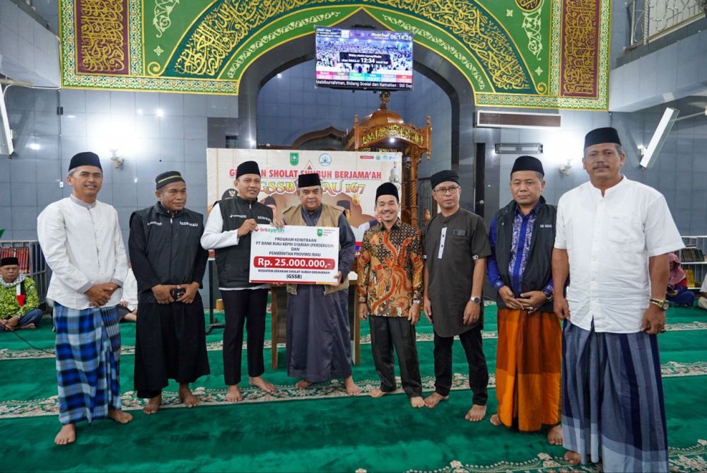 Berkah GSSB, Masjid Raya Teluk Kuantan dapat Bantuan Rp 25 Juta