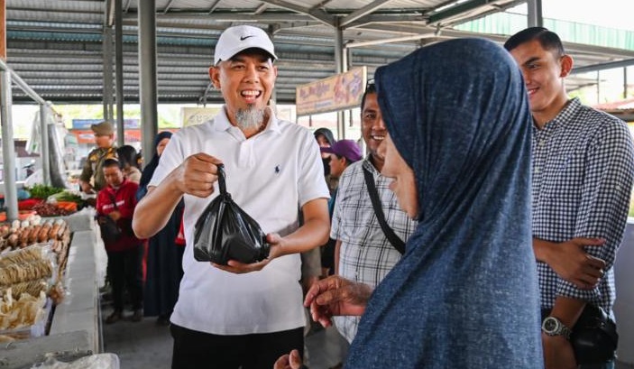 Wako Dumai Tinjau Pasar Rakyat Lepin yang Baru Dibuka