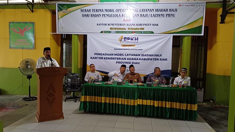 Kemenag Siak Terima Bantuan Mobil Operasional Haji dari BPKH Melalui LAZIS NU