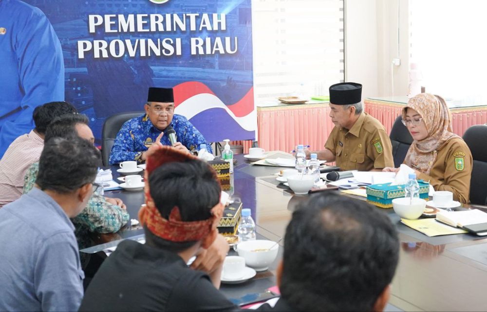 Temui Gubri, Aliansi Masyarakat Adat Melayu Riau Bahas HGU PT SIR