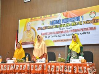 Ketua DWP Baru NyRicana Djyanti Hambali Buka Lomba Ranking 1 AD/ART Munas IV DWP