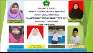 4 Siswa MTsN 3 Bengkalis Raih Mendali Perunggu di Ajang Islamic Brilliant Science Competition 2023