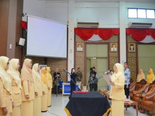 Ketua dan Pengurus DPC PP PAUD Kabupaten Kampar Periode 2022-2027 Resmi Dikukuhkan