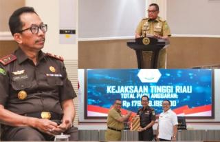 Kajati Riau Hadiri kegiatan Penyerahan DIPA dan Buku Alokasi Transfer ke Daerah TA. 2024
