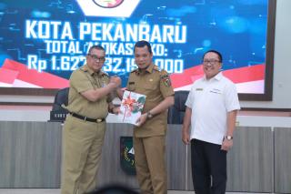 Pemko Pekanbaru Terima DIPA dan Buku Daftar Alokasi TKD 2024 dari Pusat