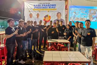 Relawan KAMI Prabowo Riau Gelar Nobar Debat Capres Bersama Kalangan Milenial dan Gen Z di Pekanbaru