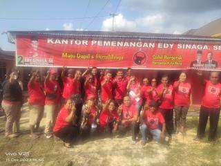 Siap Rebut Kursi DPRD Pekanbaru, Caleg PDIP Edi Sinaga Kampanye di Payung Sekaki