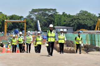 Presiden Jokowi Tinjau Proyek Pembangunan MRT Fase 2A