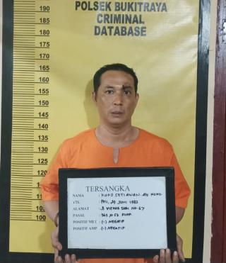 Nekat Mencuri Sepeda Motor, Pelaku Dibekuk Polsek Bukit Raya Dalam Waktu 24 Jam
