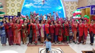 Ratusan Jemaat Gereja HKBP Maranatha Antusias Hadiri Acara Natal Bersama