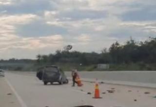 Kecelakaan Tunggal di Jalan Tol Pekanbaru-Bangkinang, Toyota Avanza Ringsek
