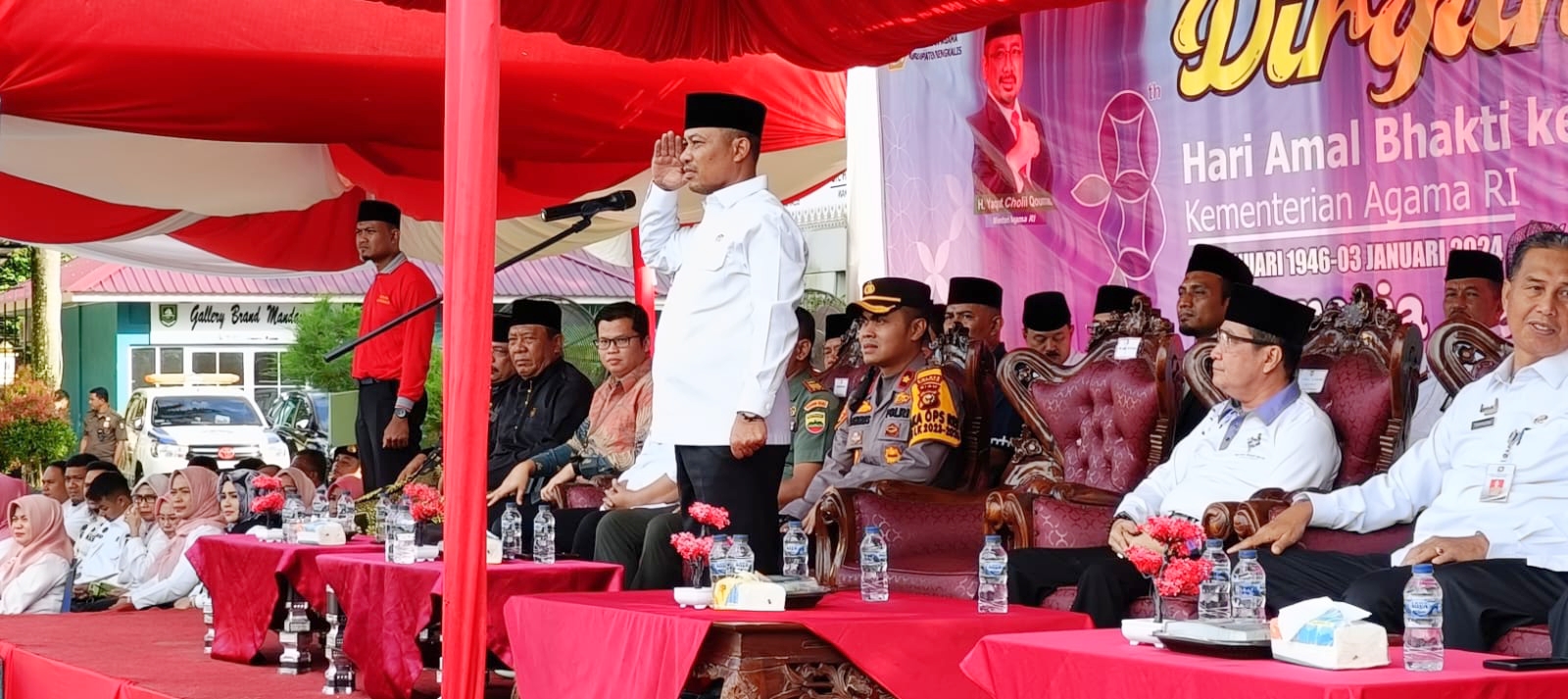 Wakil Bupati Bagus Santoso Pimpin Apel Peringatan HAB ke-78 Kementerian Agama
