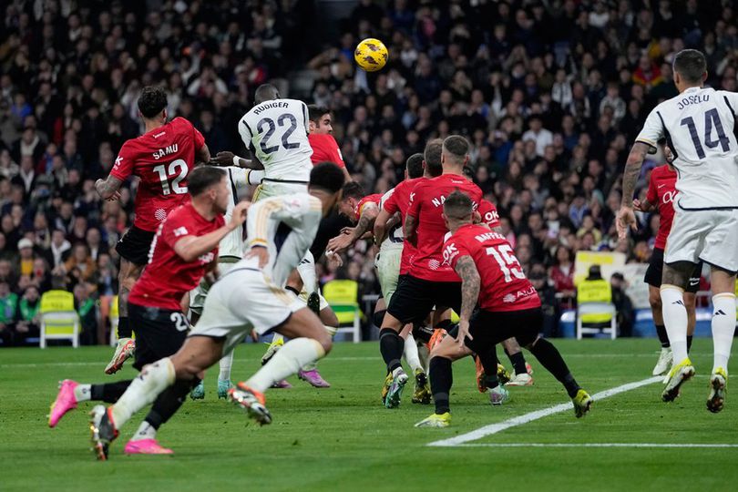 Sundulan Antonio Rudiger Bawa Real Madrid Menang atas Real Mallorca