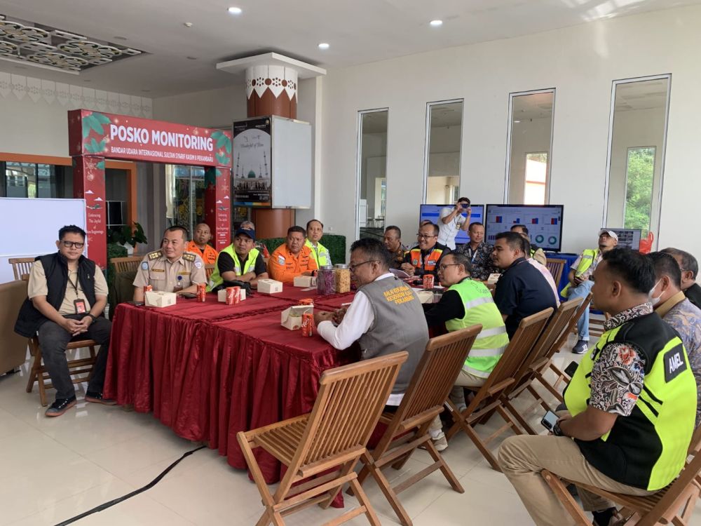 Posko Nataru di Bandara SSK II Pekanbaru Resmi Ditutup