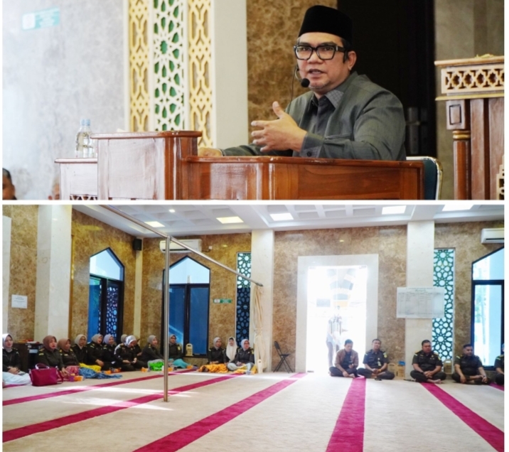 Perdana di Tahun 2024, Kejati Riau Kembali menyelenggarakan Pengajian Rutin