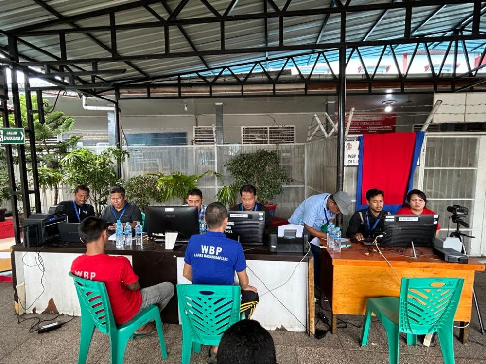 Polres Rohil Fasilitasi Perekaman KTP untuk Napi Agar Bisa Mencoblos