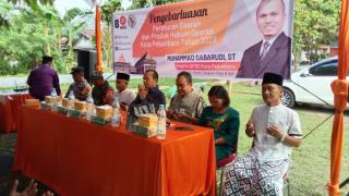 Ketua DPRD Pekanbaru Gelar Sosper di Jalan Hangtuah RT 01 RW 08