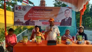 Sabarudi Gelar Sosialisasi Perda di Jalan Kenanga RT 01 RW 02 Kulim