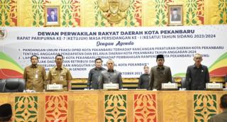 Tiap Fraksi DPRD Pekanbaru Sampaikan Pandangan Umum