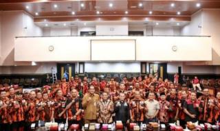Dukung Kinerja DPRD, Puluhan Anggota Ormas PP Datangi DPRD Pekanbaru