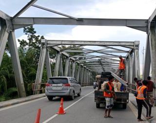 Satker PJN Riau Perbaiki Kerusakan Jembatan Siak II PekanbaruÂ 