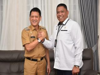 Usai dilantik dan Sertijab, Ketua PN Silaturahmi dengan Pj Bupati Kampar