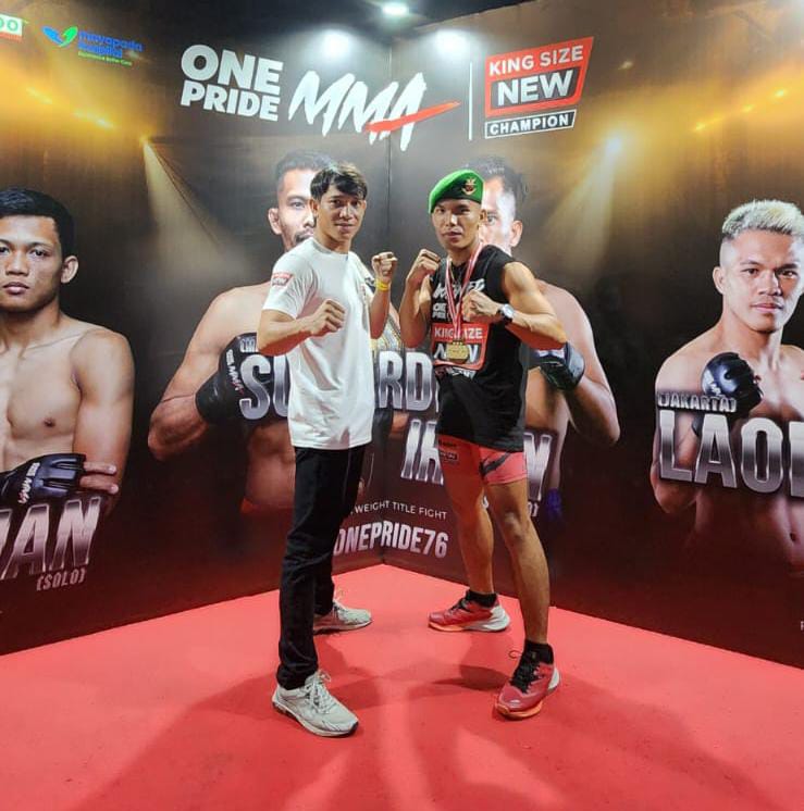 Membawa Nama Riau, Prajurit TNI Asal Pekanbaru Menang Hitungan Menit di Pertandingan MMA