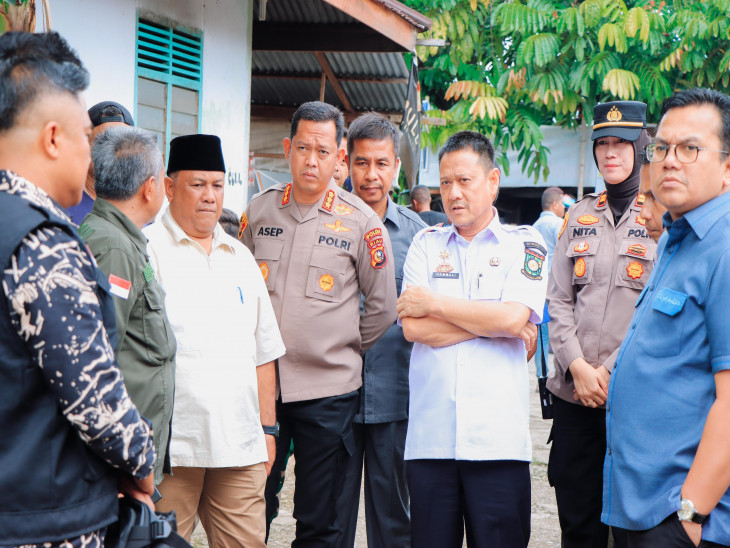 Pj Bupati Kampar Bersama Forkopimda Lakukan Monitoring Pelaksanaan Pemilu 2024